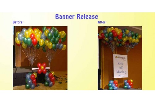 Balloon Banner Release (Contact us for more details)